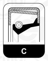 ELRING 175.830 - Retén para ejes, caja de cambios manual