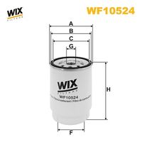 WIX FILTERS WF10524 - Filtro combustible