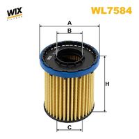 WIX FILTERS WL7584 - Filtro de aceite