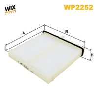 WIX FILTERS WP2252 - Filtro, aire habitáculo