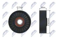 NTY RNK-AU-031 - Polea tensora, correa trapezoidal