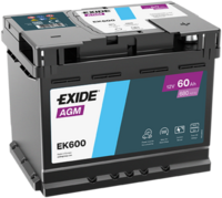 EXIDE EK600 - Batería de arranque