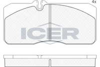 ICER 151088 - Juego de pastillas de freno