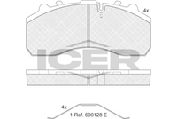 ICER 151194-072 - Juego de pastillas de freno