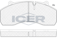 ICER 151423 - Juego de pastillas de freno