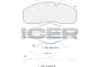 ICER 151623-225 - Juego de pastillas de freno