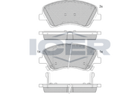 ICER 182298-207 - Juego de pastillas de freno