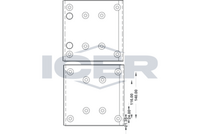 ICER 21 9495 00 - Juego de forros de freno, freno de tambor