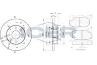 ICER 30633-4705 - Kit frenos, freno de disco