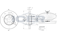 ICER 31315-6845 - Kit frenos, freno de disco