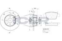 ICER 31503-4070 - Kit frenos, freno de disco