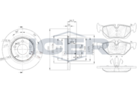 ICER 31663-3406 - Kit frenos, freno de disco