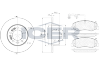 ICER 32000-8767 - Kit frenos, freno de disco