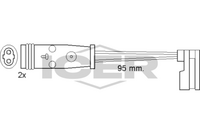 ICER 610370 E C - Contacto de aviso, desgaste de los frenos