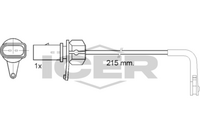 ICER 610508 E C - Contacto de aviso, desgaste de los frenos