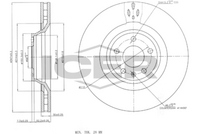 ICER 78BD1245-1 - Disco de freno