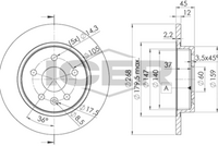 ICER 78BD1560-2 - Disco de freno