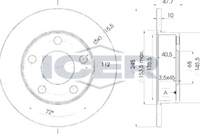 ICER 78BD2746-2 - Disco de freno