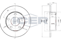 ICER 78BD2800-2 - Disco de freno