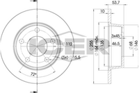 ICER 78BD2880-2 - Disco de freno