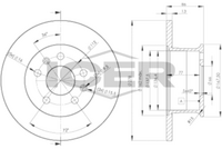 ICER 78BD3011-1 - Disco de freno