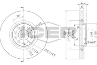 ICER 78BD3615-2 - Disco de freno