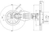 ICER 78BD4086-2 - Disco de freno