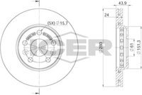 ICER 78BD4294-2 - Disco de freno