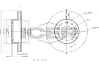 ICER 78BD4622-1 - Disco de freno