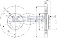 ICER 78BD5630-2 - Disco de freno