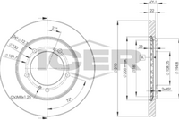 ICER 78BD6010-2 - Disco de freno