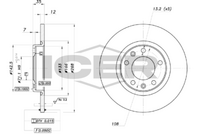 ICER 78BD0073-2 - Disco de freno