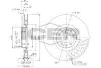 ICER 78BD0102-1 - Disco de freno