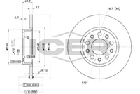 ICER 78BD3610-2 - Disco de freno