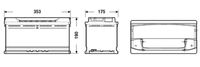 EXIDE EA1000 - Batería de arranque