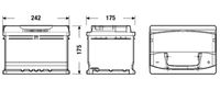 EXIDE EA612 - Batería de arranque