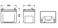 EXIDE EA654 - Batería de arranque