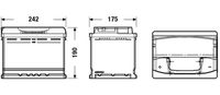 EXIDE EA601 - Batería de arranque