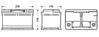 EXIDE EL652 - Batería de arranque