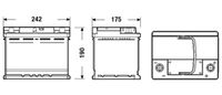 EXIDE EL600 - Batería de arranque