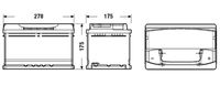 TUDOR TA722 - Batería de arranque