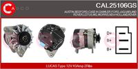 CASCO CAL25106GS - Alternador