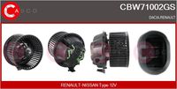 CASCO CBW71002GS - Ventilador habitáculo