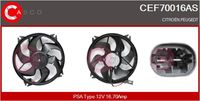 CASCO CEF70016AS - Motor eléctrico, ventilador del radiador