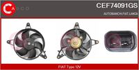 CASCO CEF74091GS - Motor eléctrico, ventilador del radiador