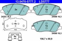 ATE 13.0470-5777.2 - Juego de pastillas de freno