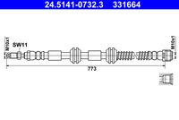 ATE 24.5141-0732.3 - Tubo flexible de frenos