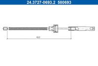 ATE 24.3727-0693.2 - Cable de accionamiento, freno de estacionamiento