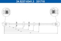 ATE 24.5237-0341.3 - Tubo flexible de frenos