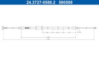 ATE 24.3727-0588.2 - Cable de accionamiento, freno de estacionamiento